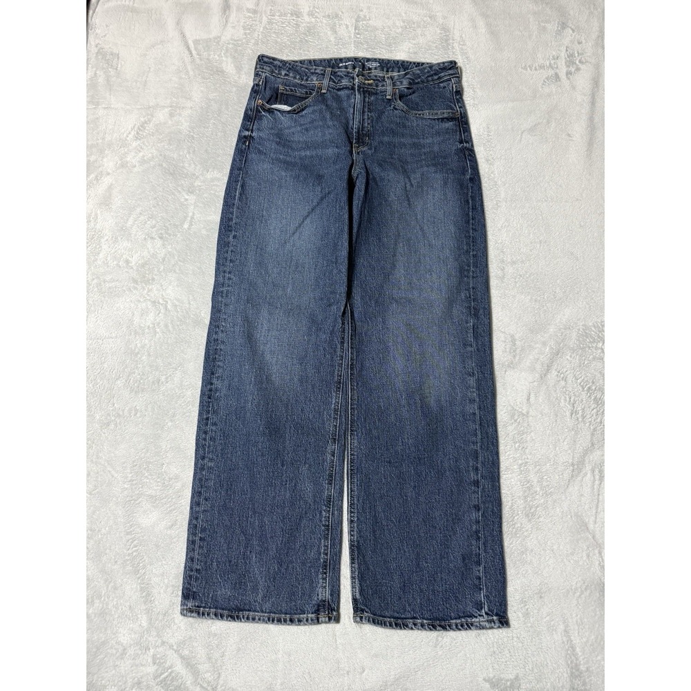 Old Navy Jeans Womens 12 Blue Sky-Hi Wide Leg Extra‎ High Rise 32x30.5